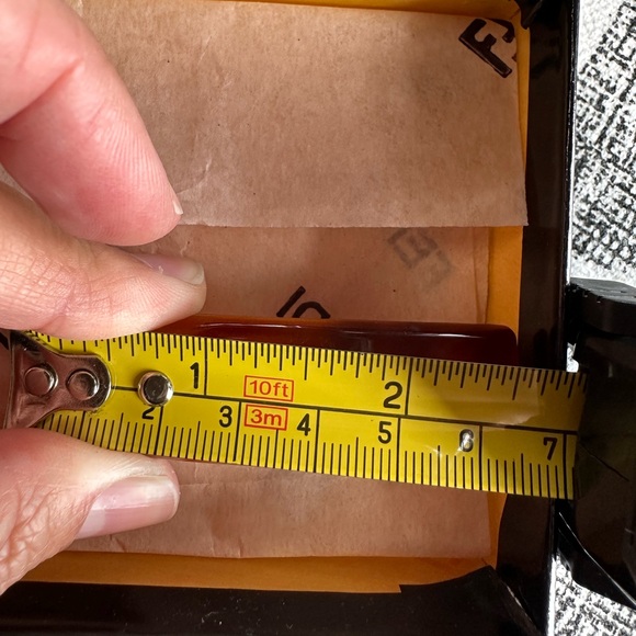 Rare vintage Fendi FF Tortoise Barrette - Picture 5 of 5